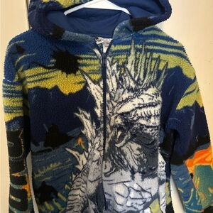 Kids Blue and Yellow Graphic Hoodie